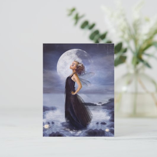 Blue Moon Postcard Postkarte (Stehend Vorderseite)