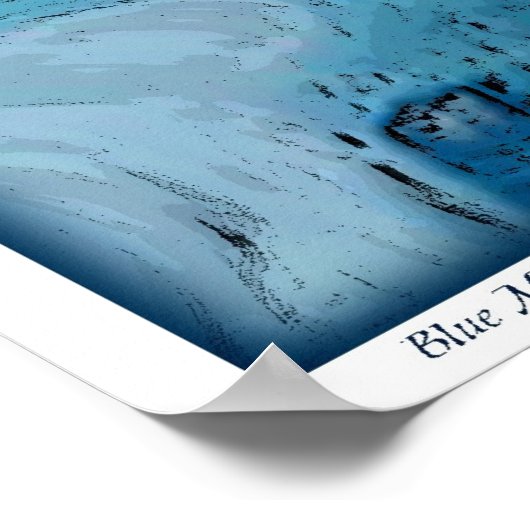 Blue Moon Poster (Ecke)
