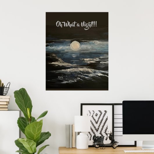 Blue Moon Poster (Heimbüro)