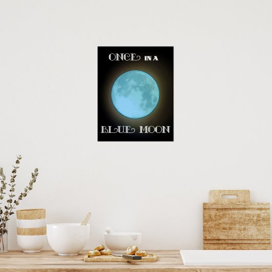 Blue Moon Poster (Küche)