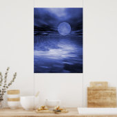 Blue Moon Poster (Küche)