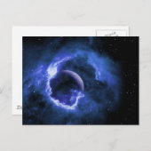 Blue Moon Postkarte (Vorne/Hinten)