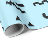Blue Moon Pumpkin Faces Geschenkpapier (Rolleneckpunkt)