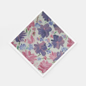 Blue Moon Rose Floral Party Napkins Serviette (Ecke)