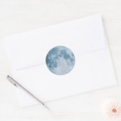 Blue Moon Runder Aufkleber (Umschlag)