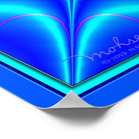 Blue Moon Shining Poster (Ecke)