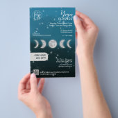 Blue Moon Star Yoga Lehrer Studiengänge Flyer (Handgriff)