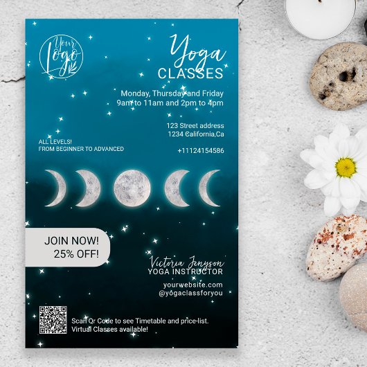 Blue Moon Star Yoga Lehrer Studiengänge Flyer