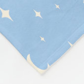 Blue Moon & Stars Baby Blanket Fleecedecke (Ecke)