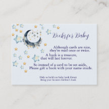 Blue Moon Stars Buch für Baby Shower