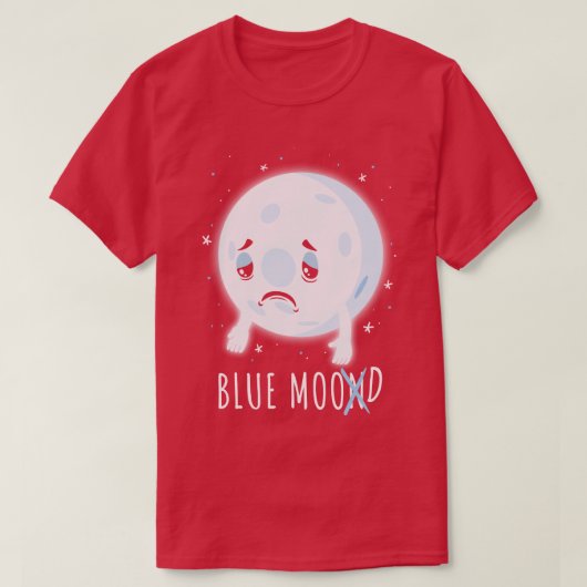 Blue Moon Stimmung T-Shirt (Design vorne)