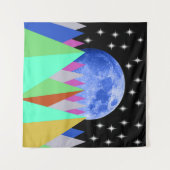 Blue Moon Tapestry Wandteppich (Vorderseite (Horizontal))