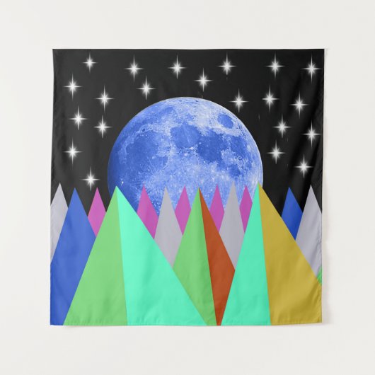 Blue Moon Tapestry Wandteppich (Vorderseite)