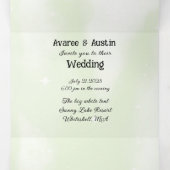 Blue Moon und Lake Scene Outdoor Dreifach Gefaltete Einladung (Innenseite Mitte)