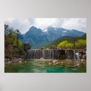 Blue Moon Valley   Jade Dragon Snow Mountain Poster