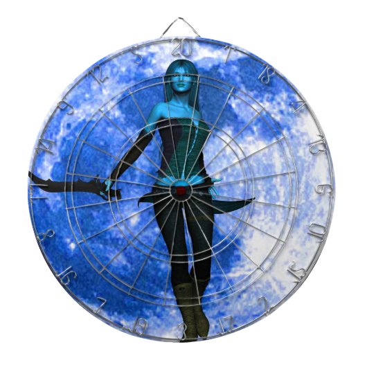 Blue Moon Warrior Dartscheibe (vorne)