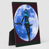 Blue Moon Warrior Fotoplatte (Seite)