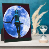 Blue Moon Warrior Fotoplatte (Seite)