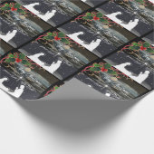 Blue Moon Weihnachten Weihnachtskrippe Wrap Geschenkpapier (Ecke)