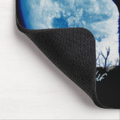 Blue Moon Wolf-Mouse Pad Mousepad (Ecke)