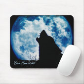 Blue Moon Wolf Mouse Pad Mousepad (Mit Mouse)
