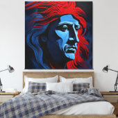 Blue Moonlight Leinwanddruck (Insitu (Schlafzimmer))