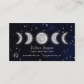 Blue Moons Star Yoga Lehrer Studio Lehrer Visitenkarte (Vorderseite)