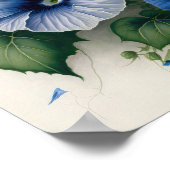 Blue Morning Gloriage Blume Art Print Poster (Ecke)