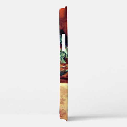 BLUE MORNING GLORIES FLORAL MONOGRAM Case-Mate iPhone HÜLLE (Rückseite / Rechts)