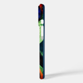 BLUE MORNING GLORIES FLORAL MONOGRAM Case-Mate iPhone HÜLLE (Rückseite / Links)