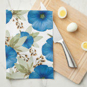 Blue Morning Glories Kitchen Handtücher (Viertel Falte)