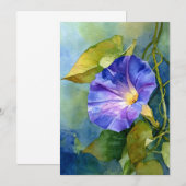 Blue Morning Glories Save The Date (Vorne/Hinten)