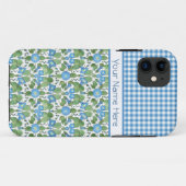 Blue Morning Glory Gingham iPhone 5/5 Xtreme Case (Rückseite (Horizontal))