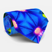 Blue Morning Glory Krawatte (Gerollt)