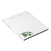 Blue Morning Glory Notepad Notizblock (angewinkelt)