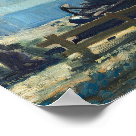 Blue Morning Poster (Ecke)