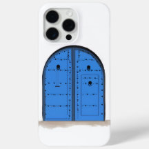 Blue Moroccan Door – Elegant Phone Case Design