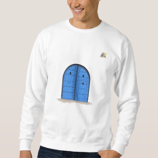 Blue Moroccan Door – Long Sleeve Shirt (Vorderseite)