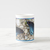 Blue Morphing Butterfly Tasse (Vorderseite)
