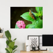 Blue Morpho 143 Print Poster (Heimbüro)