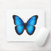 Blue Morpho Brilliant Mousepad (Mit Mouse)