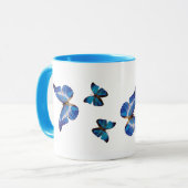 Blue Morpho Butterfets Kaffeezubereitung Tasse (Vorderseite Links)