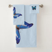 Blue Morpho Butterflies Badhandtuch Set (Insitu)