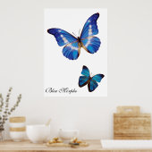 Blue Morpho Butterflies Poster (Küche)