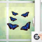 Blue Morpho Butterflies Window Cloning Fensteraufkleber (Zuhause)