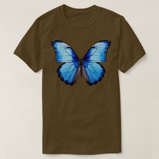 Blue Morpho Butterfly 5 T-Shirt (Design vorne)