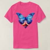 Blue Morpho Butterfly 9 T-Shirt (Design vorne)