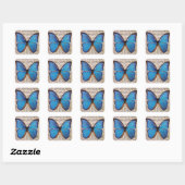 Blue Morpho Butterfly auf Book Page Nature Sticker (Blatt)