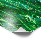 Blue Morpho Butterfly auf grünem Gras Fotodruck (Ecke)