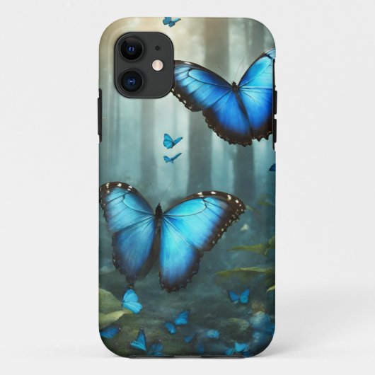 Blue Morpho Butterfly Case-Mate iPhone Hülle (Rückseite)